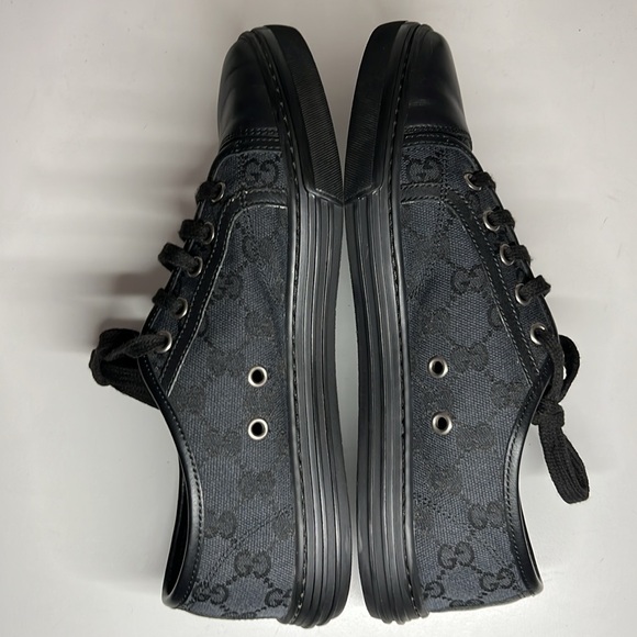 Gucci Canvas & Leather Black Sneaker Women’s Size US 7.5 - Picture 12 of 16